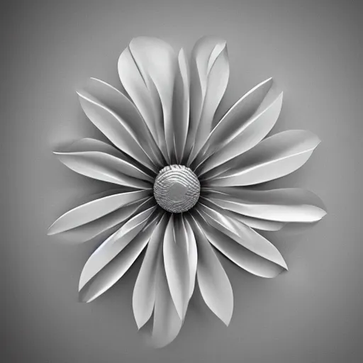 Image similar to a flower made of metal, 8 k, photorealistic, photograph, award winning, gloden hour, volumetric light