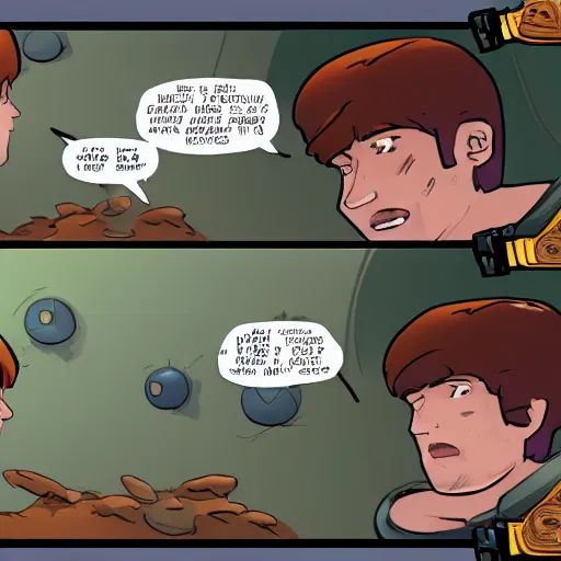 Image similar to penny arcade panel featuring tycho and gabe, textless, textless, wordless