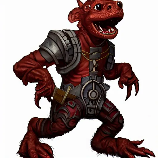 Image similar to Red Kobold Artificer. D&D Character Commission, RPG Artwork