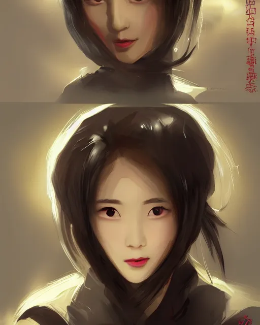 Prompt: liuyifei the eyes glow, comic style, piexl art game, artstation