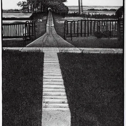 Prompt: photo of where the sidewalk ends by shel silverstein