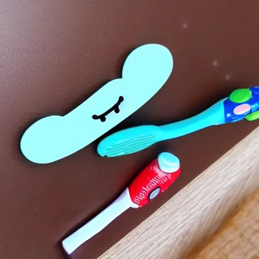 Image similar to ( trollface × toothbrush )