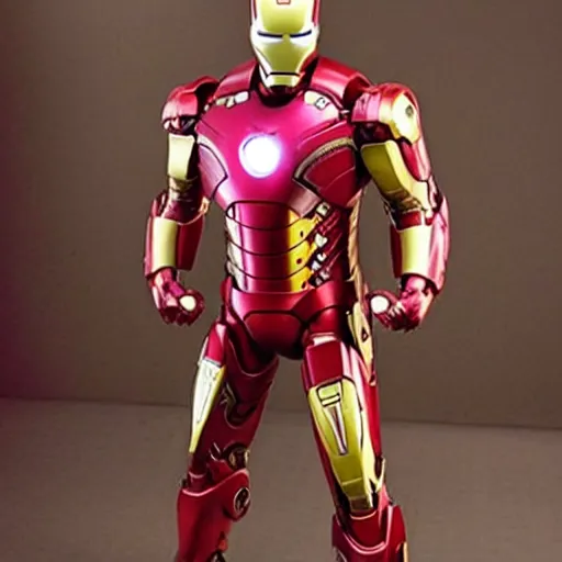 Prompt: “Iron Man wearing pink armor”