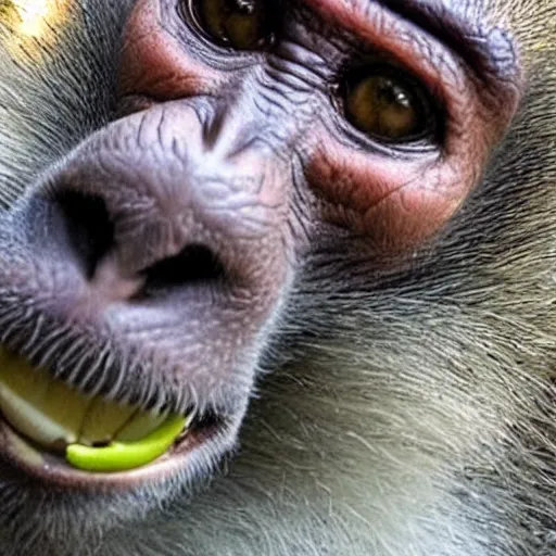 Prompt: monkey selfie