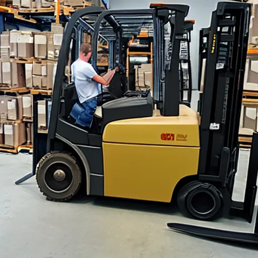 Prompt: non - certified forklift operator