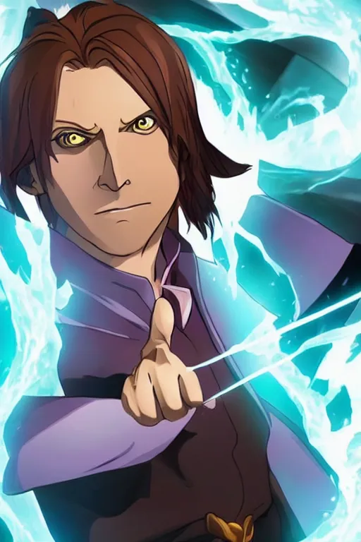 Image similar to Matthew Mercer is an all powerful sorcerer