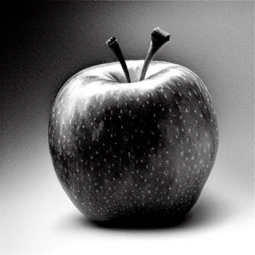 Prompt: chiaroscuro apple