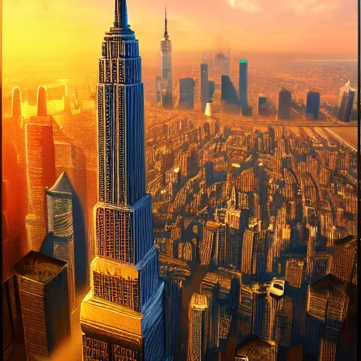 Prompt: a joint tall as the empire state building, highly detailed, smooth, sharp focus, artstation, illustration, vfx