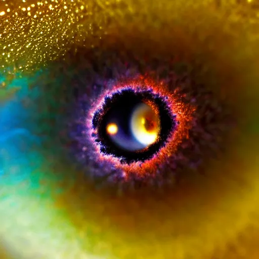 Prompt: Liminal space in outer space, god’s eye macro photography!!!!!