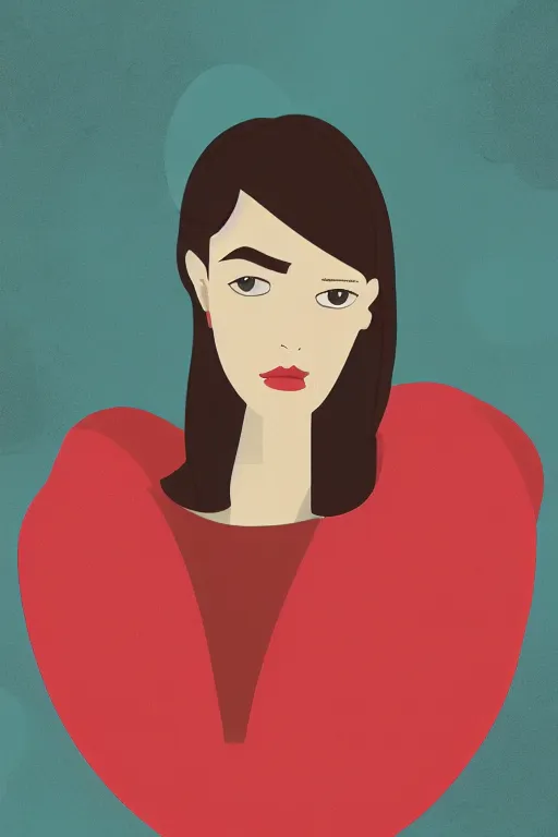 Prompt: digital illustration of a woman in the style of camilo huinca!!! agent pekka, darren shaddick, masha krasnova, sarah cliff, meredith schomburg, modern, dribbble