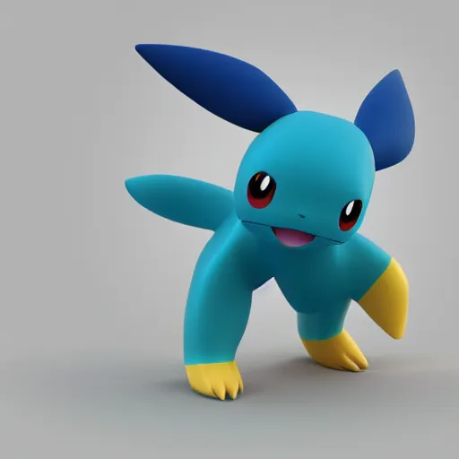 Image similar to 3 d render of an electric type pokemon