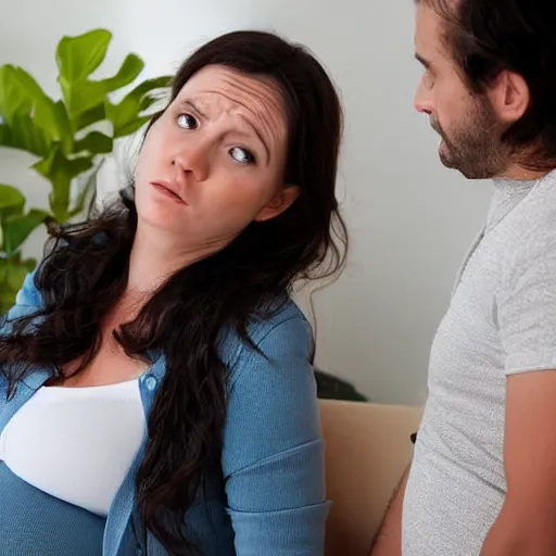 Image similar to pregnant woman uncomfortable with indegestion