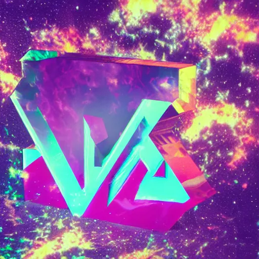 Image similar to a and w vaporwave logo, digital art, cosmic, 3 d high definition, trending on art station, photorealistic, high resolution, 8 k, octane, hyper detailed, insane details, intricate, elite, ornate, elegant trend, highly detailed and intricate, sharp focus, photography, unreal engine