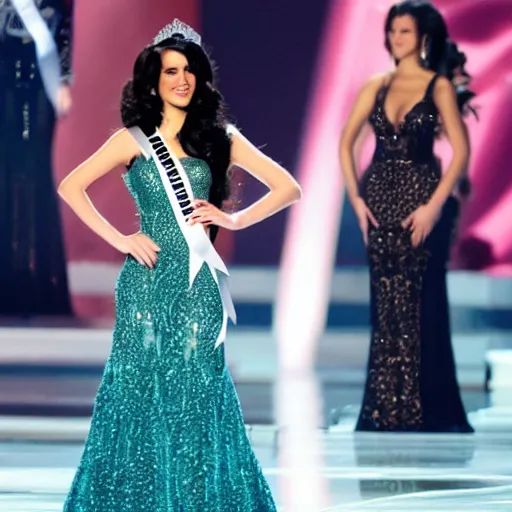 Image similar to yennefer at the miss universe pageant