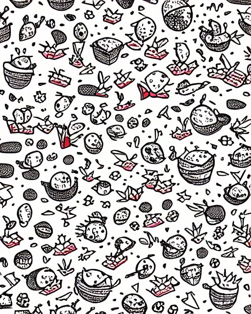 Image similar to detailed sketch of a cactus, pencil, red and white pattern, mysterious desert, two moons, 8 k, by studio ghibli, trending on deviantart, hyper detailed