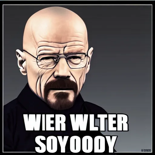 Prompt: walter white as a soy boy