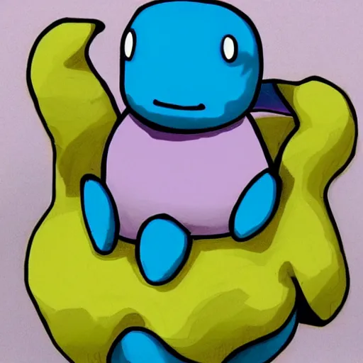 Image similar to a mixture between ditto and ditto, double ditto pokemon hybrid, ditto and ditto