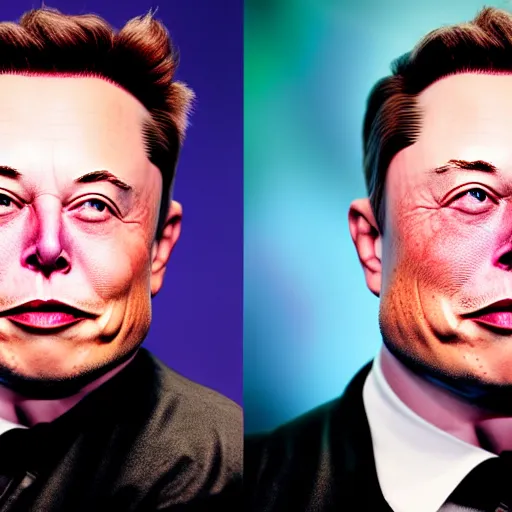 Image similar to elon musk head merged with thanos body, highly detailed, high quality, hd, 4 k, 8 k, canon 3 0 0 mm, professional photographer, 4 0 mp, lifelike, top - rated, award winning, realistic, sharp, no blur, edited, corrected, trending