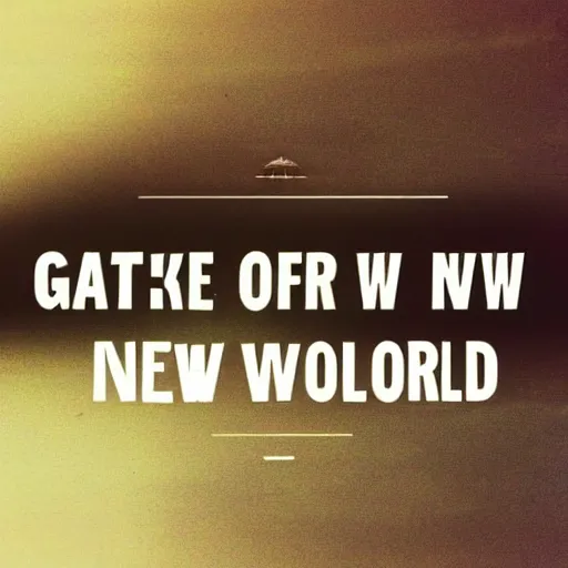 Prompt: “gateway to a new world”