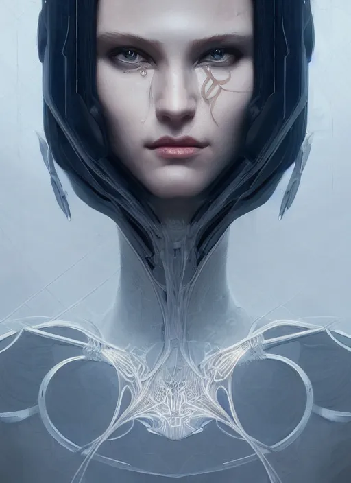 Image similar to symmetry!! altered carbon, machine parts embedded into face, intricate, elegant, highly detailed, digital painting, artstation, concept art, smooth, sharp focus, illustration, art by artgerm and greg rutkowski and alphonse mucha, 8 k