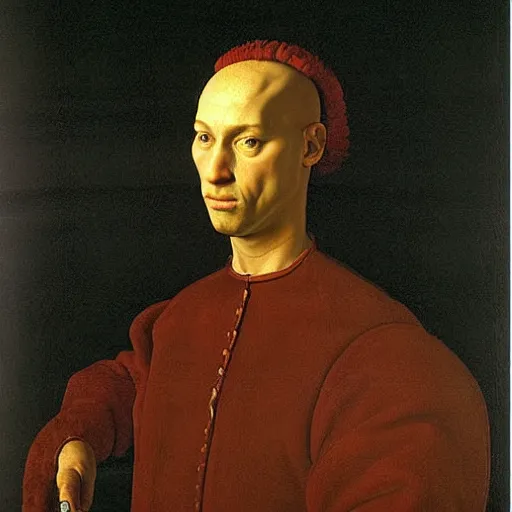 Image similar to a painting of a man whose head is a horse’s by Agnolo Bronzino