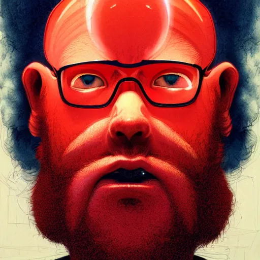 Image similar to prompt : red lightning portrait soft light painted by james jean and katsuhiro otomo and erik jones, inspired by evangeleon anime, smooth face feature, intricate oil painting, high detail illustration, sharp high detail, manga and anime 1 9 9 9