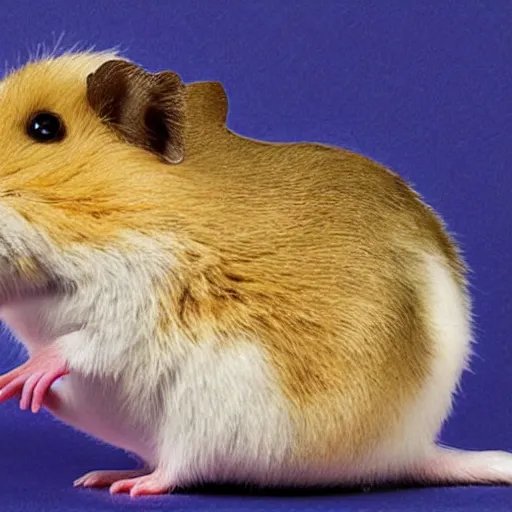 Image similar to pregnant anthropomorphic hamster