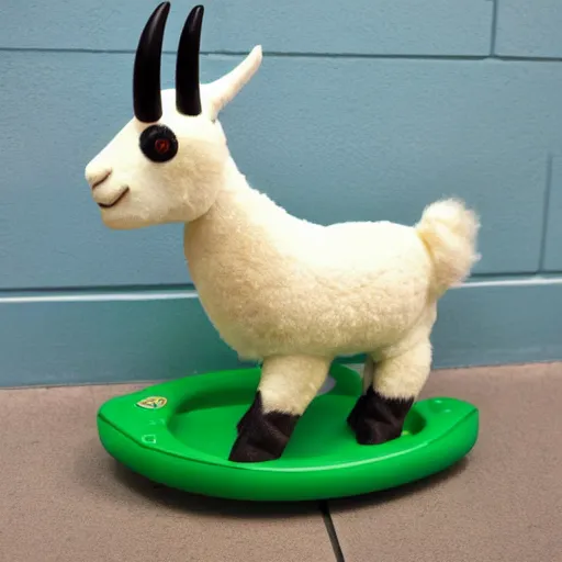 Prompt: a kid goat toy