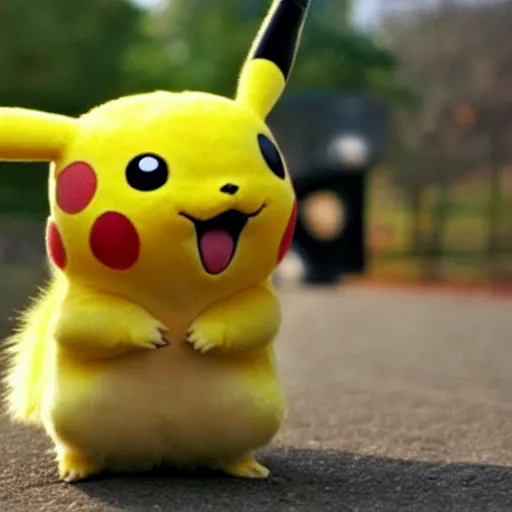 Image similar to if Pikachu were a real animal