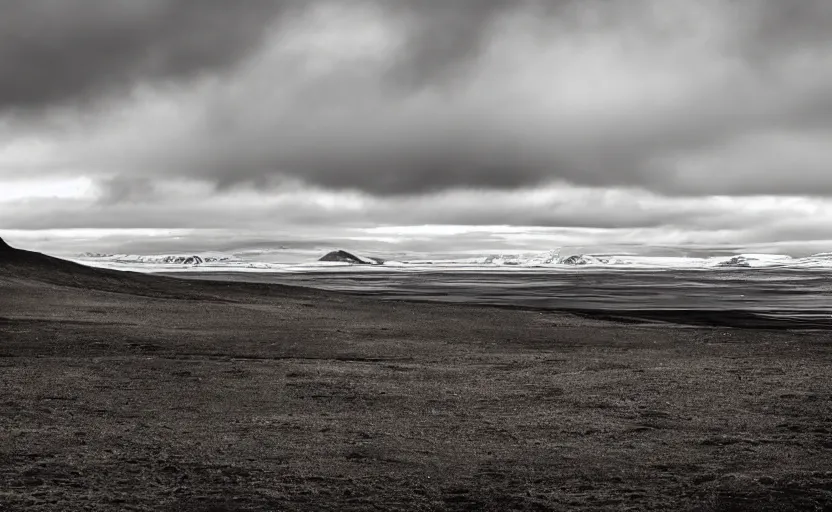 Prompt: icelandic landscape, moody, cinematic, muted colors,