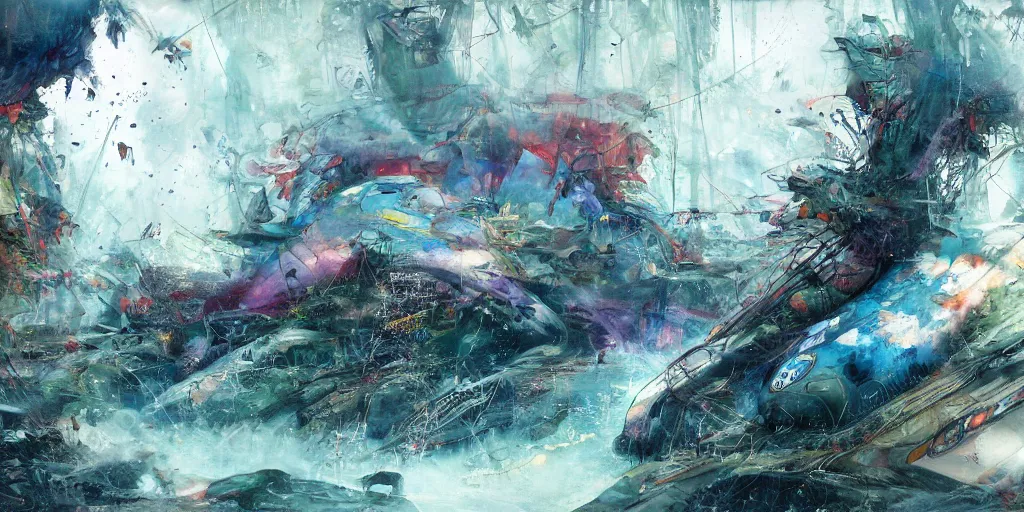 Image similar to Wallpaper HD beautiful detailed by John Howe by Anna Dittmann by Katharina Grosse by Wadim kashin