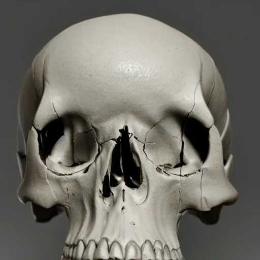 The back part of the reference skull is cut away.