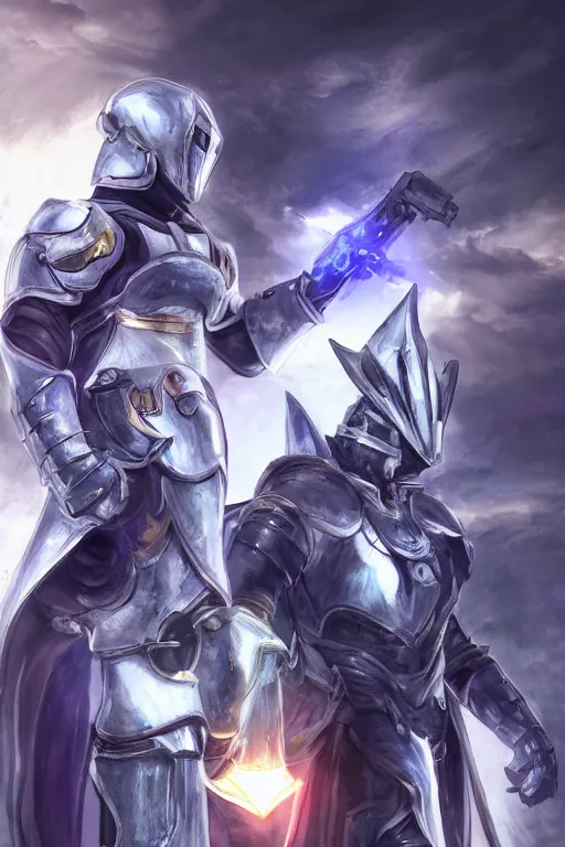 Image similar to helmet armor guardian destiny in witch queen illumination ray tracing hdr fanart arstation by sung choi robot ninja mask and eric pfeiffer and gabriel garza and casper konefal