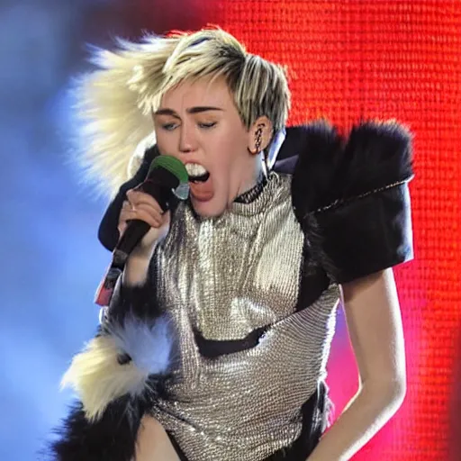 Image similar to Miley Cryus derpface