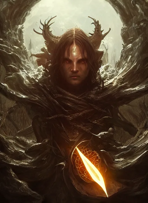 Image similar to divine emissary, ultra detailed fantasy, elden ring, realistic, dnd character portrait, full body, dnd, rpg, lotr game design fanart by concept art, behance hd, artstation, deviantart, global illumination radiating a glowing aura global illumination ray tracing hdr render in unreal engine 5