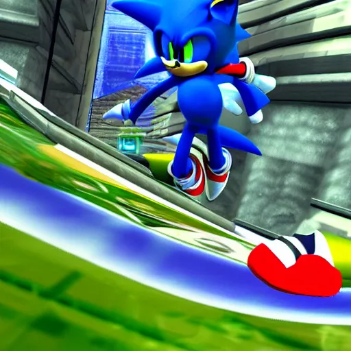 Image similar to Sonic Adventure 3 screenshot, OG Xbox, Xbox graphics, 2004 graphics