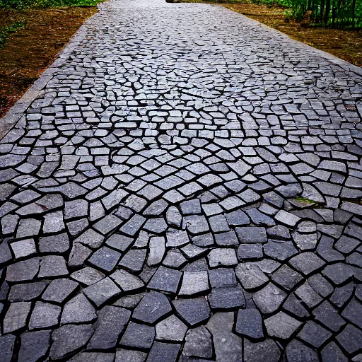 Image similar to spiky cobblestone path