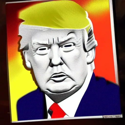 Image similar to cel shaded donald trump