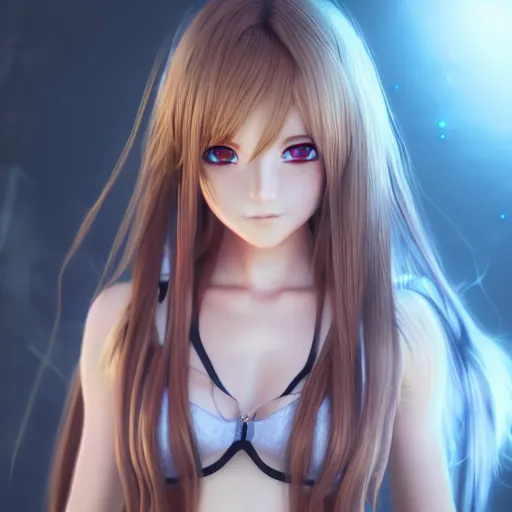 Prompt: render as a very beautiful 3d anime girl, hot petite, long braided golden hair, golden eyes, full round face, casual clothes, short smile, cinematic lightning, medium shot, mid-shot, highly detailed, trending on Artstation, Unreal Engine 4k, cinematic wallpaper