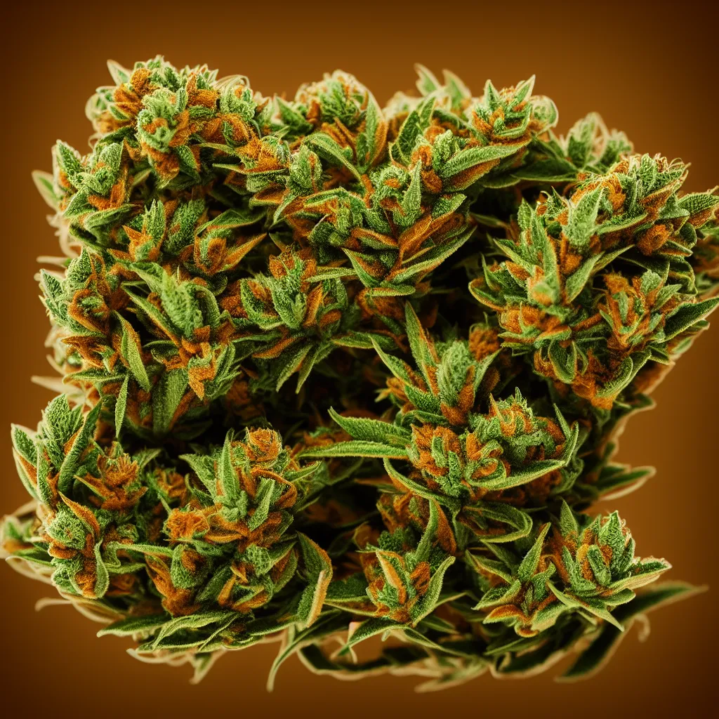 Prompt: Marijuana, 3d render, octane render, extremely high quality, marijuana photography, 200mm lens, 8k