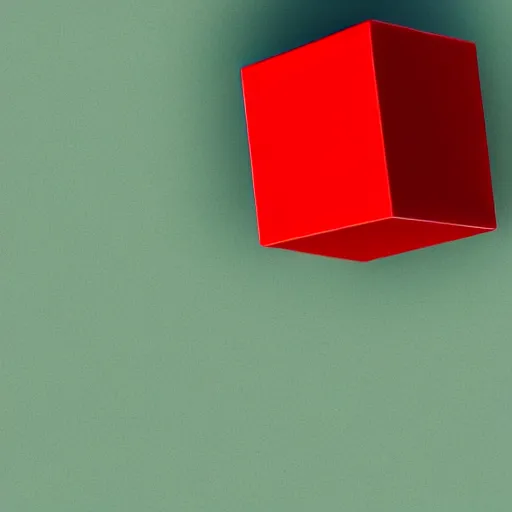 Image similar to a blue cube on top of a red cube on top of a green cube