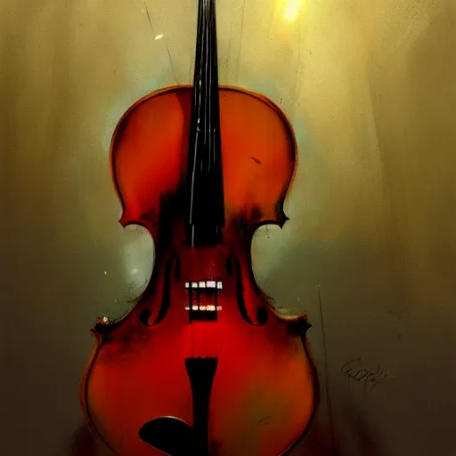 Image similar to body as a cello by greg rutkowski