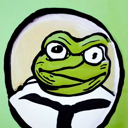 Prompt: pepe with spoon