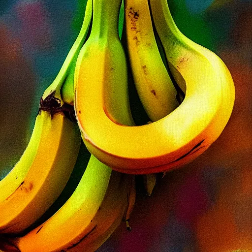 Prompt: banana shot impressionist style