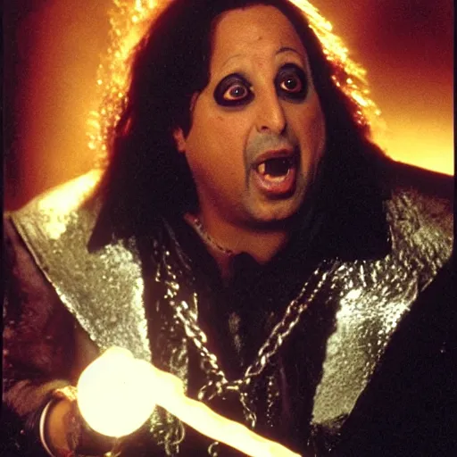 Prompt: jon lovitz as the prince of darkness in the movie legend, photography