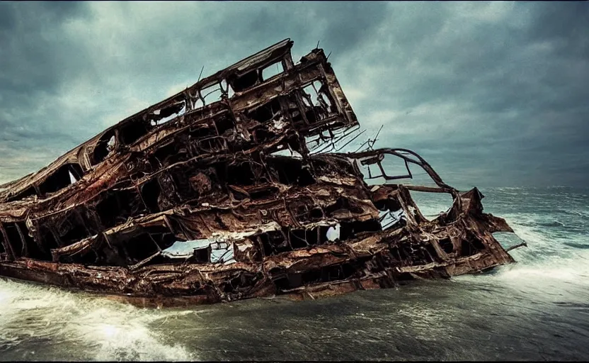 Prompt: “Pirate ship wreck falling from the sky, 4k, cinematic, award winning”