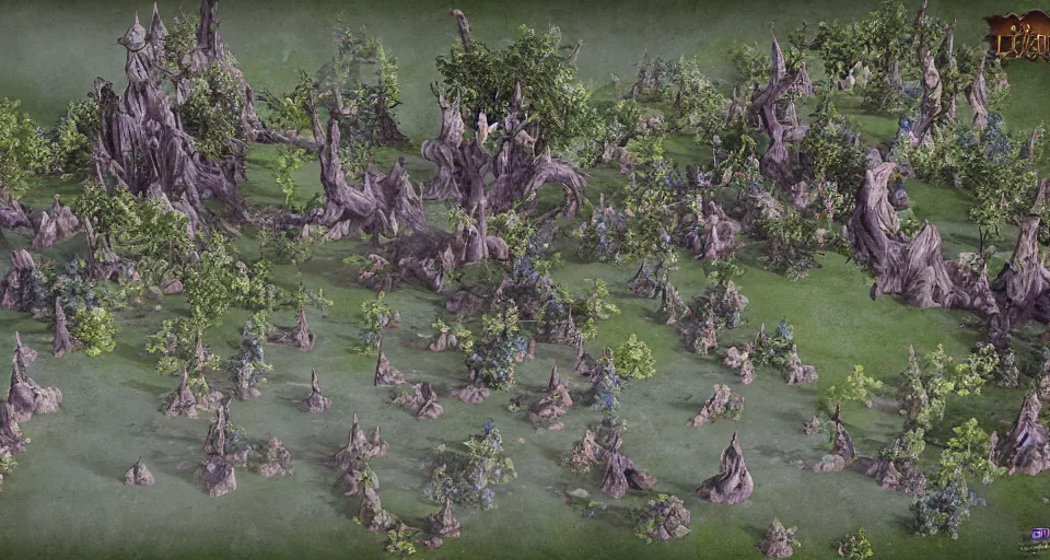 Image similar to Enchanted and magic forest, from Lineage 2