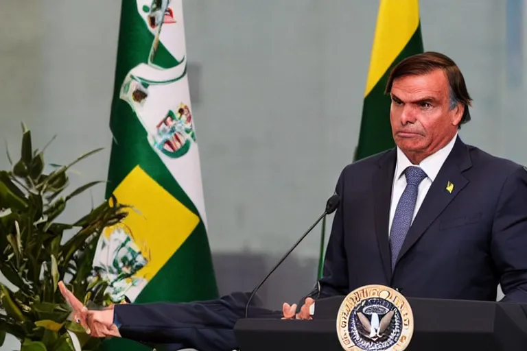 Prompt: president bolsonaro in moskau