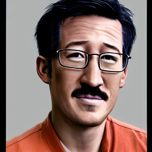 Image similar to A colored colorized real photograph of Markiplier as an elderly guy, taken in the early 2020s, taken on a 2010s Camera, realistic, hyperrealistic, very realistic, very very realistic, highly detailed, very detailed, extremely detailed, detailed, digital art, trending on artstation, headshot and bodyshot, detailed face, very detailed face, very detailed face, real, real world, in real life, realism, HD Quality, 8k resolution, intricate details, colorized photograph, colorized photon, body and headshot, body and head in view