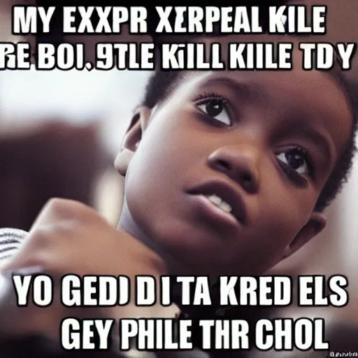 Image similar to my ex wife is a terrible parent, why won't she let the kids go to school, what an awful person